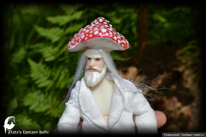 Новая коллекция Гномов-Мухоморов авторская BJD кукла