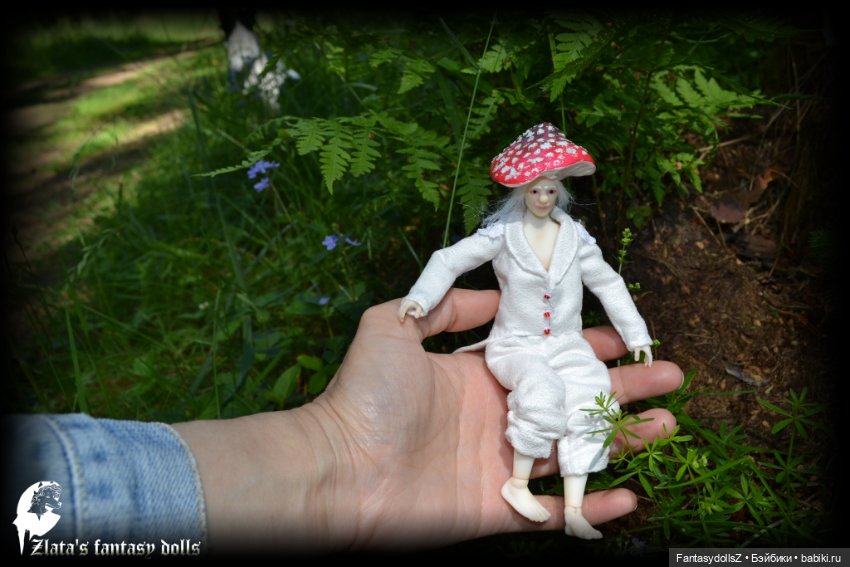 Новая коллекция Гномов-Мухоморов авторская BJD кукла