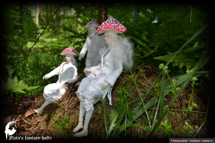 Новая коллекция Гномов-Мухоморов авторская BJD кукла