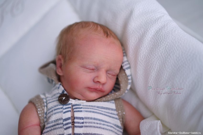 Realborn James asleep by Bountiful Baby, автор прототипа Alexa Calvo