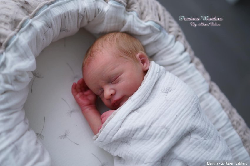 Realborn James asleep by Bountiful Baby, автор прототипа Alexa Calvo