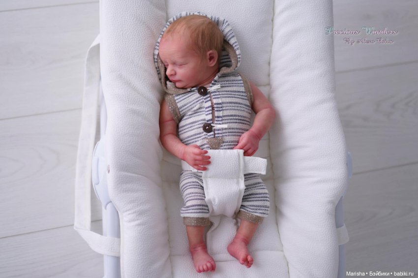 Realborn James asleep by Bountiful Baby, автор прототипа Alexa Calvo (фото 3)