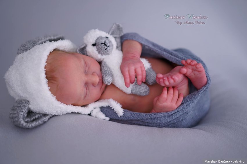 Realborn James asleep by Bountiful Baby, автор прототипа Alexa Calvo