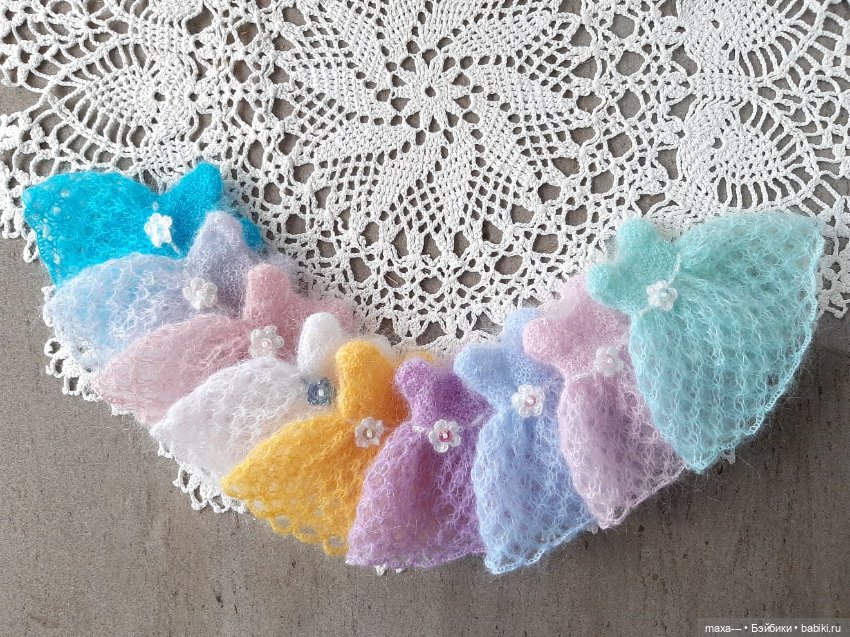 Кид-мохеровая радуга — Одежда и обувь для кукол своими руками: фото