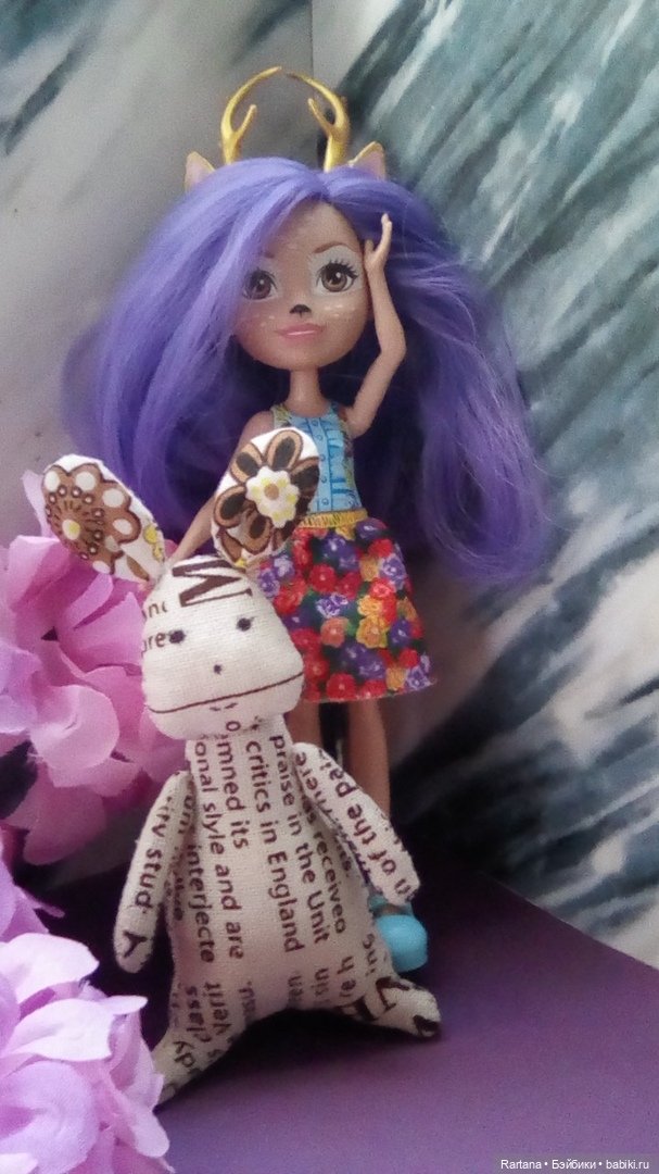 Газетный зайка — Текстильные игрушки и примитивы: кофейные