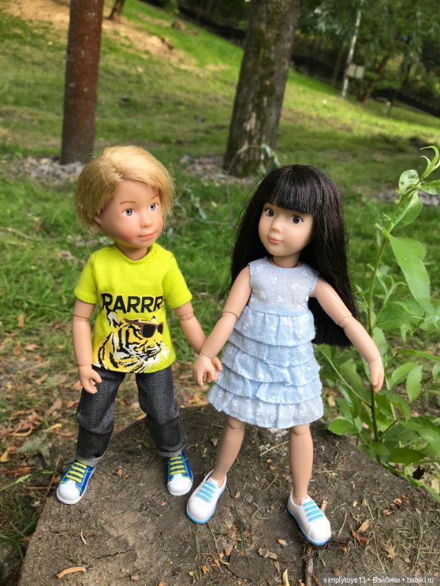 Друзья на прогулке — Куклы Kathe Kruse (Кате/Кэте Крузе): фото (фото 3)