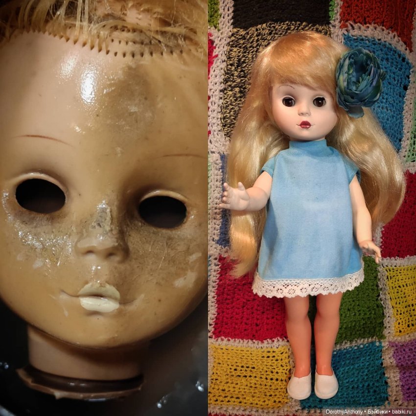 Помойка или Шанс — Ремонт кукол СССР и ГДР (немок): чернота (фото 4)