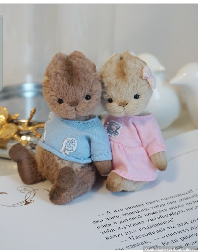 Зайки тедди — Авторские мишки Тедди и друзья: фото (фото 3)