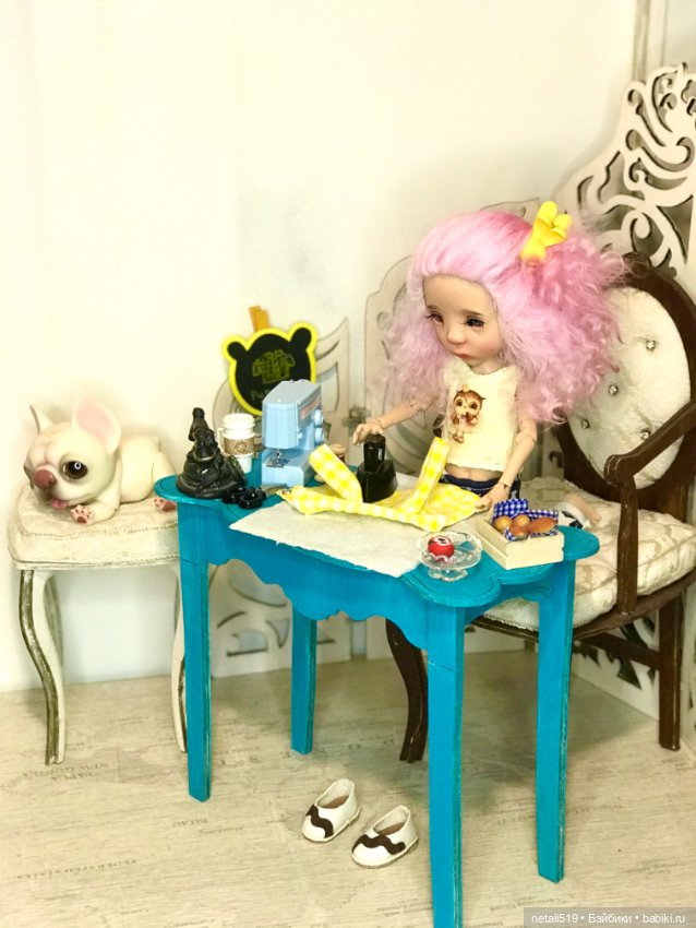 Ману маленькая швея. Куклы Филенко (фото 7)