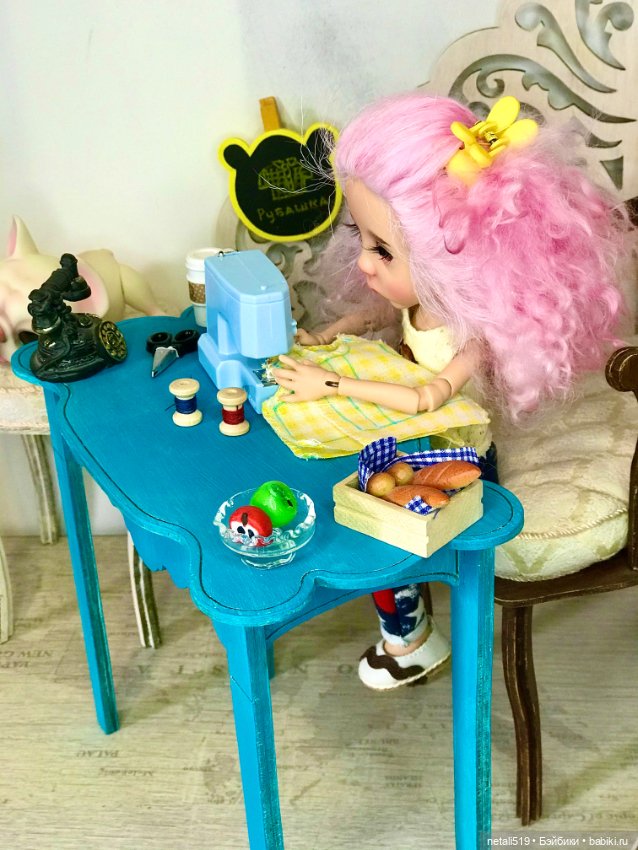 Ману маленькая швея. Куклы Филенко (фото 4)