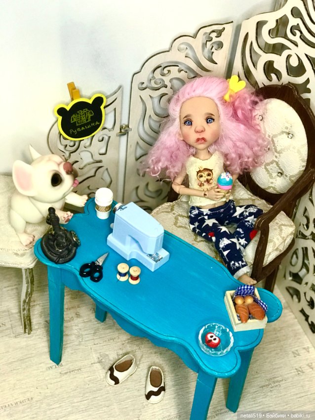 Ману маленькая швея. Куклы Филенко (фото 10)