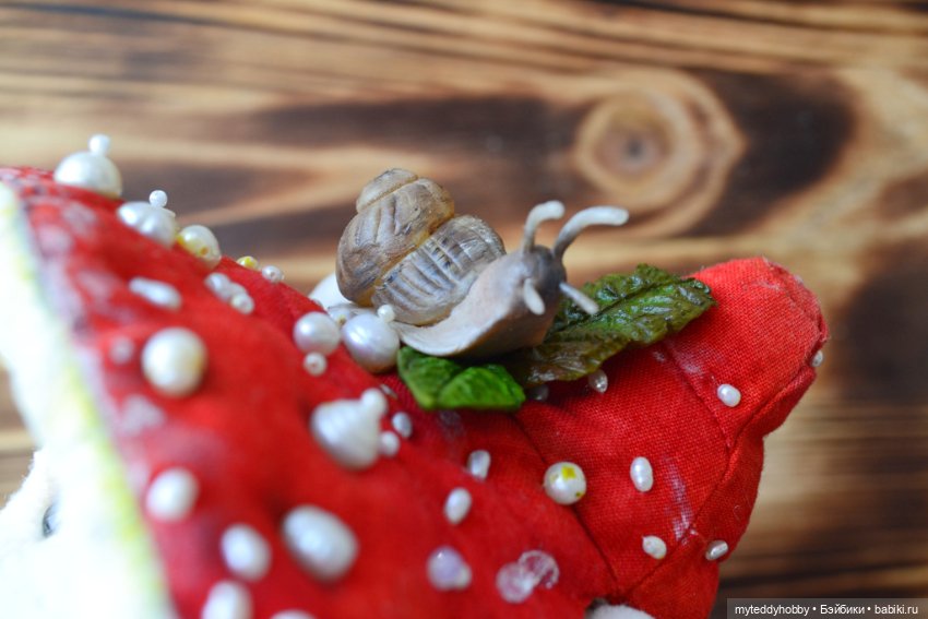 Мухоморчик мишка Тедди на новом фоне (фото 4)