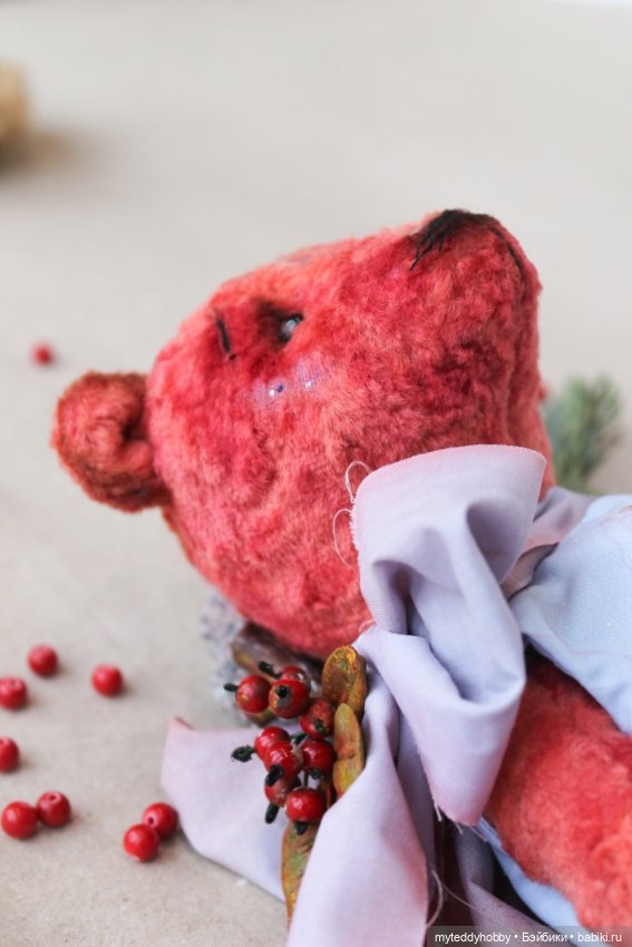 Мишка тедди Снегирь — Авторские мишки Тедди и друзья: фото