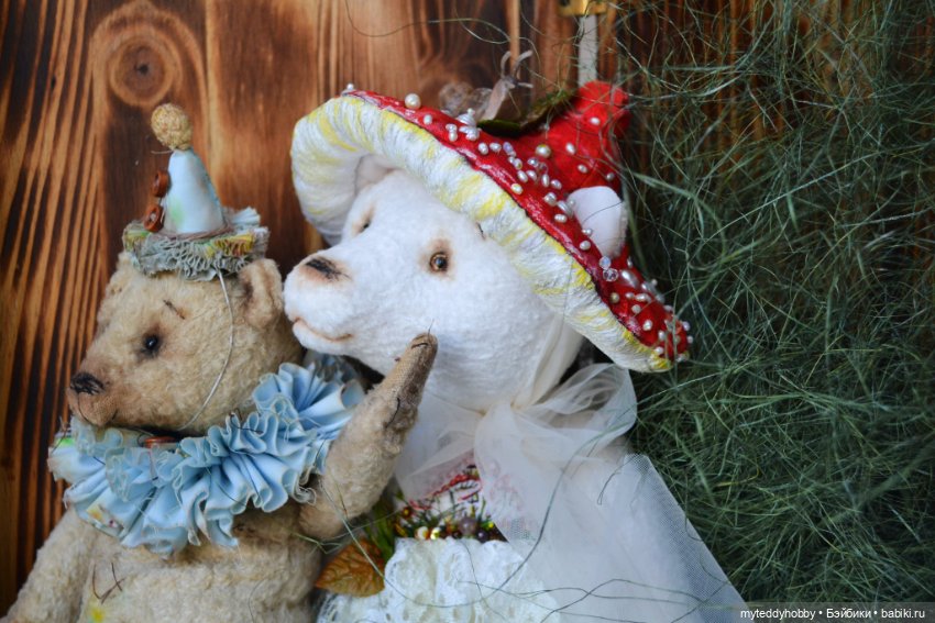 Мухоморчик мишка Тедди на новом фоне (фото 7)