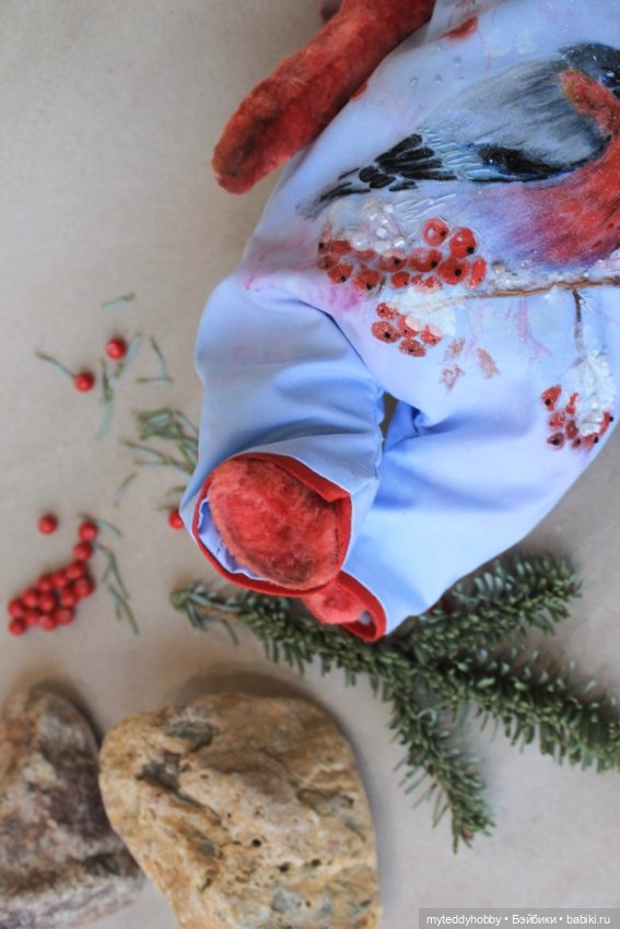 Мишка тедди Снегирь — Авторские мишки Тедди и друзья: фото (фото 6)