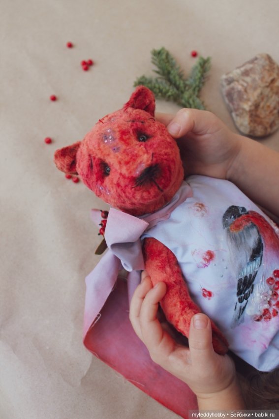 Мишка тедди Снегирь — Авторские мишки Тедди и друзья: фото (фото 5)