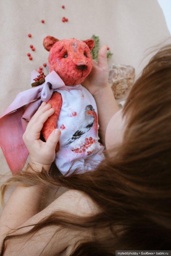 Мишка тедди Снегирь — Авторские мишки Тедди и друзья: фото (фото 4)