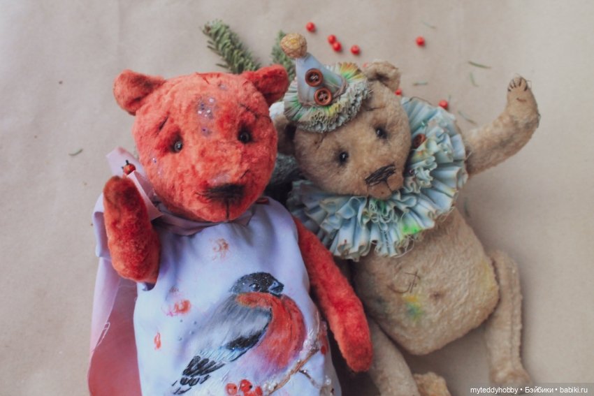 Мишка тедди Снегирь — Авторские мишки Тедди и друзья: фото (фото 7)