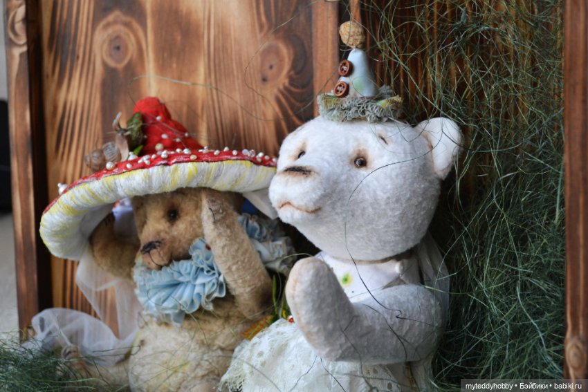 Мухоморчик мишка Тедди на новом фоне (фото 3)