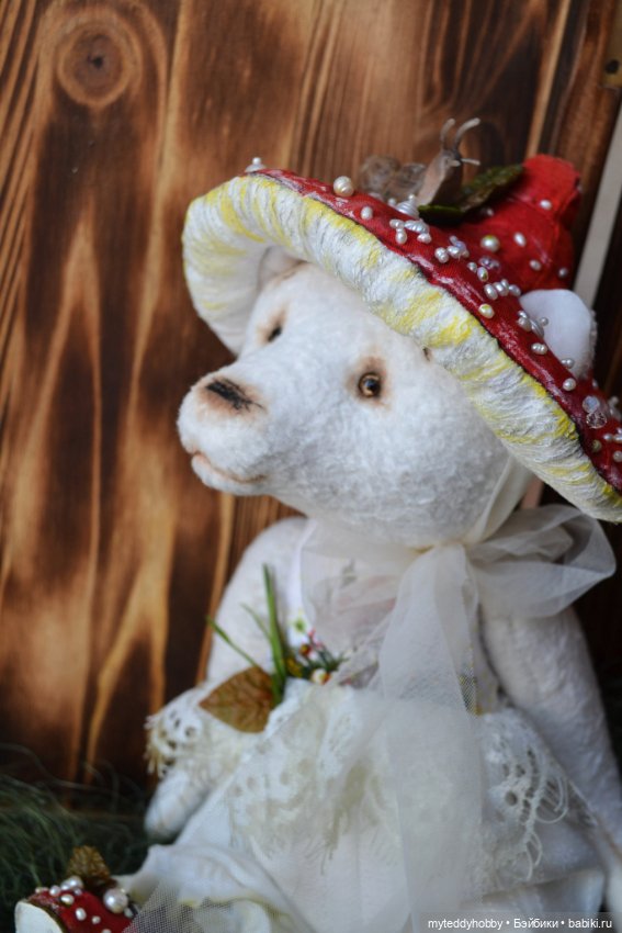 Мухоморчик мишка Тедди на новом фоне (фото 5)