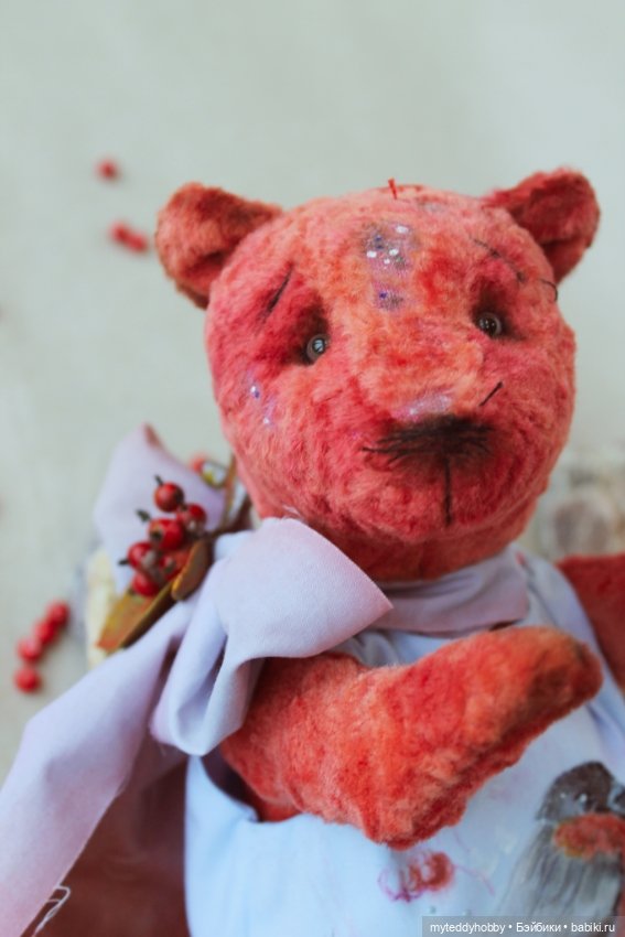 Мишка тедди Снегирь — Авторские мишки Тедди и друзья: фото (фото 8)