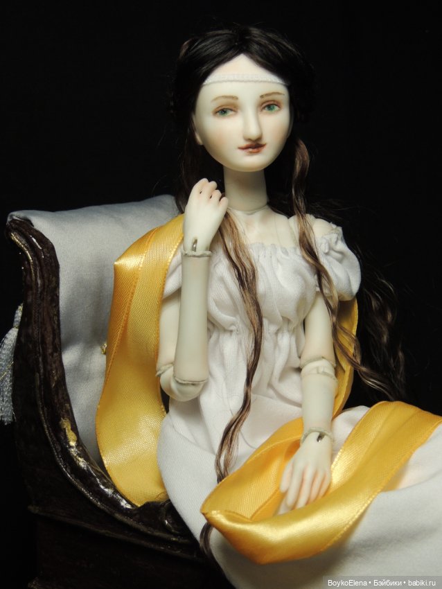 Мадам Рекамье из фарфора — Авторские шарнирные куклы своими руками: лепка (фото 4)