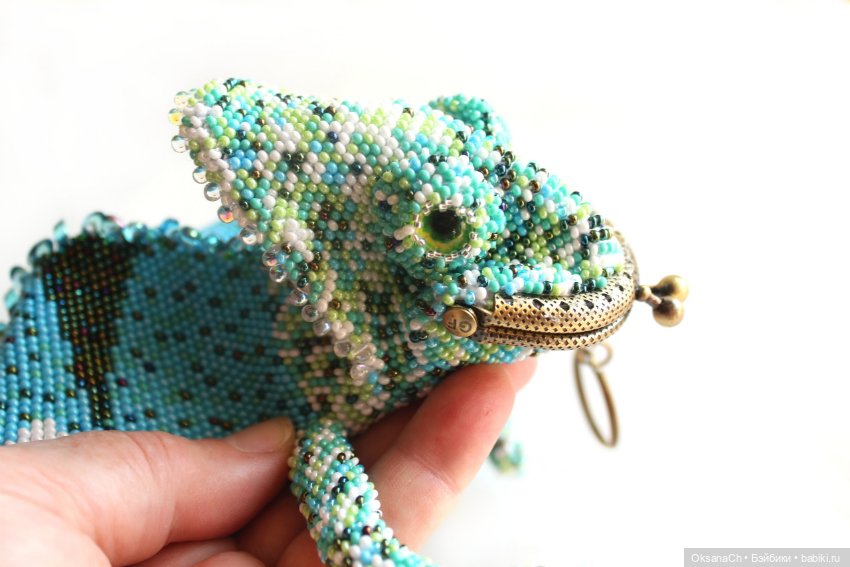Хамелеон — Авторские игрушки из разных материалов: синельная проволока (фото 8)