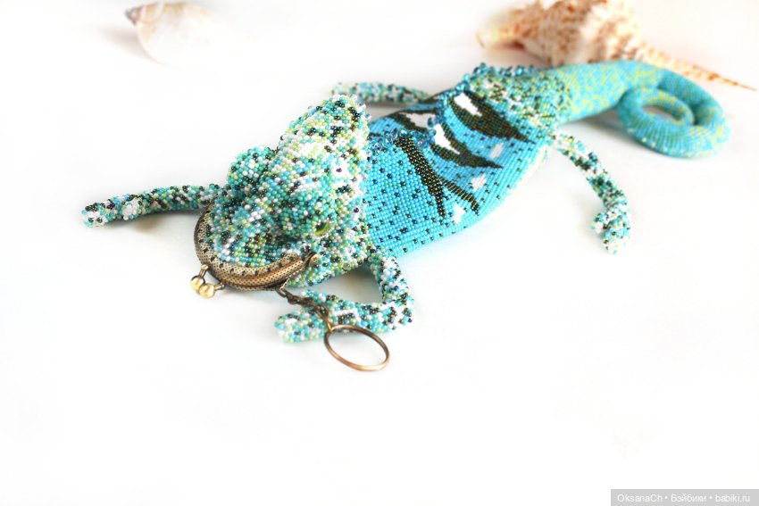 Хамелеон — Авторские игрушки из разных материалов: синельная проволока (фото 6)
