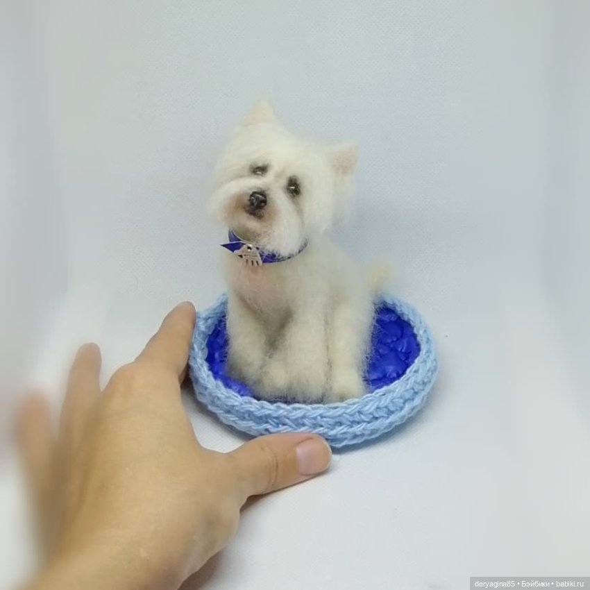 Вестхайленд уайт терьер — Валяные игрушки из шерсти: сухое валяние (фото 3)