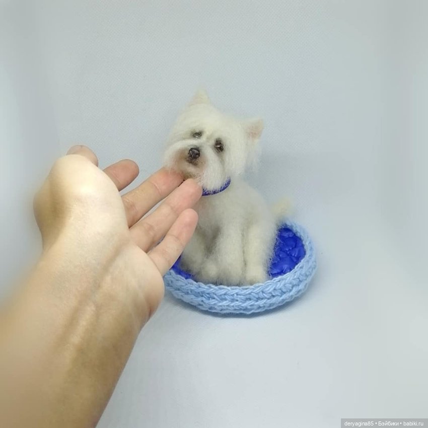 Вестхайленд уайт терьер — Валяные игрушки из шерсти: сухое валяние (фото 5)