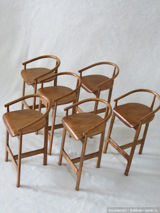 Барные стулья — Мебель для кукол и домиков: фото