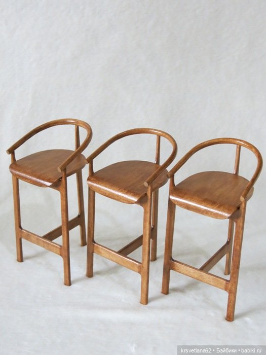 Барные стулья — Мебель для кукол и домиков: фото