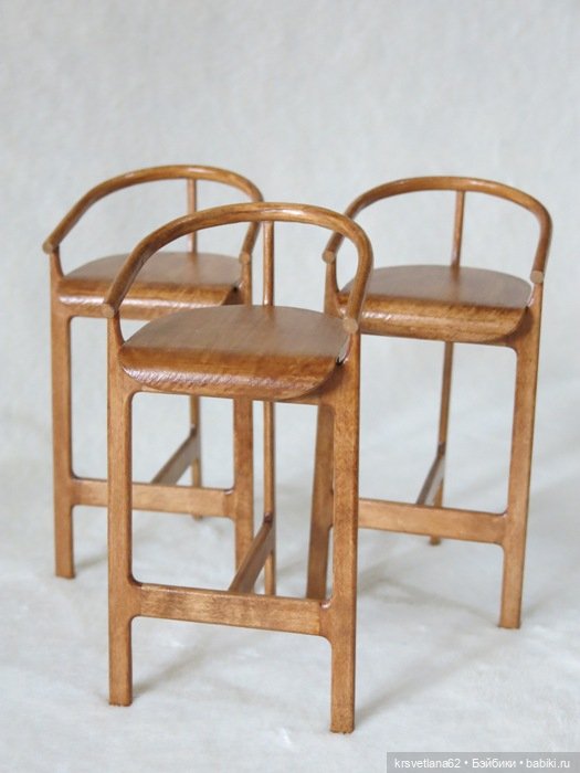 Барные стулья — Мебель для кукол и домиков: фото (фото 2)