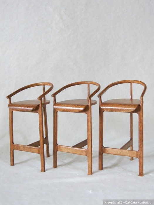 Барные стулья — Мебель для кукол и домиков: фото