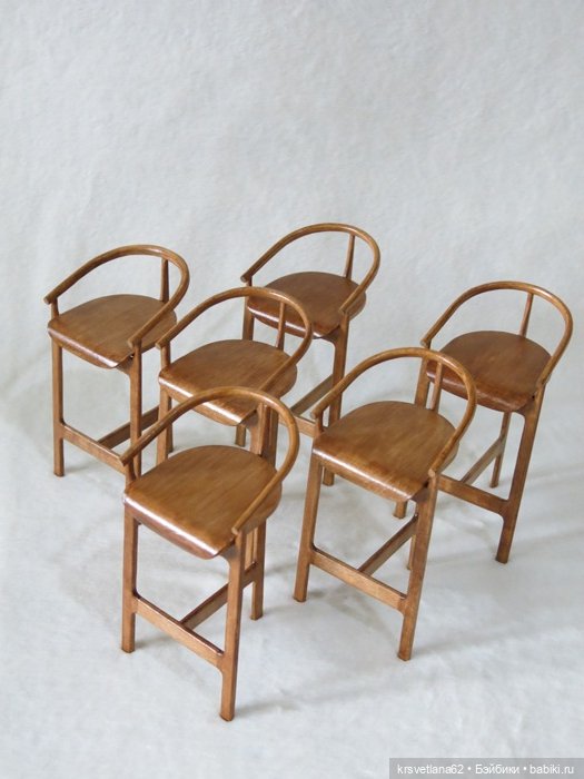 Барные стулья — Мебель для кукол и домиков: фото (фото 9)