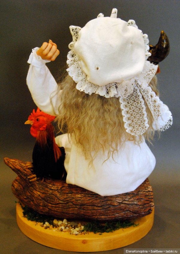 Баба Яга - сплюшка — Авторские портретные куклы по фото: галерея работ (фото 6)