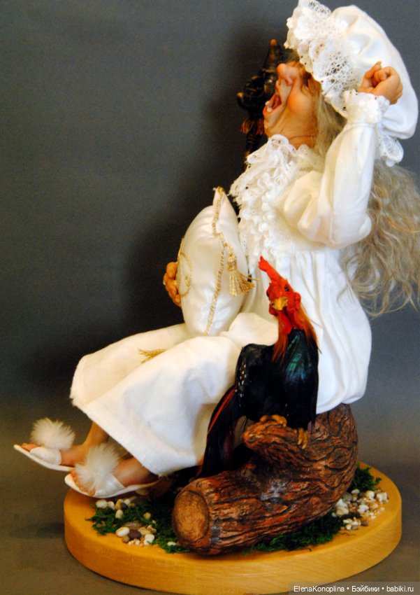 Баба Яга - сплюшка — Авторские портретные куклы по фото: галерея работ (фото 5)