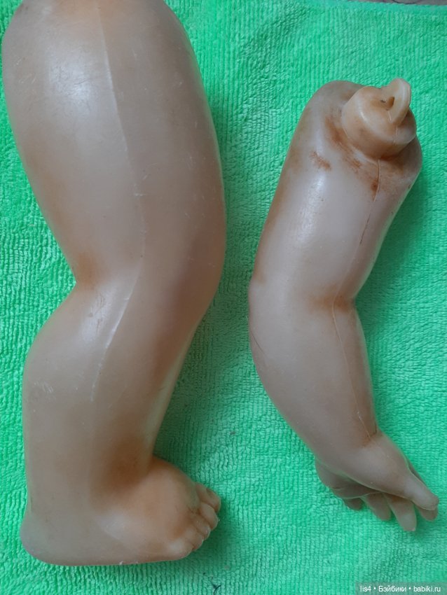 Чистим внутреннюю часть конечности