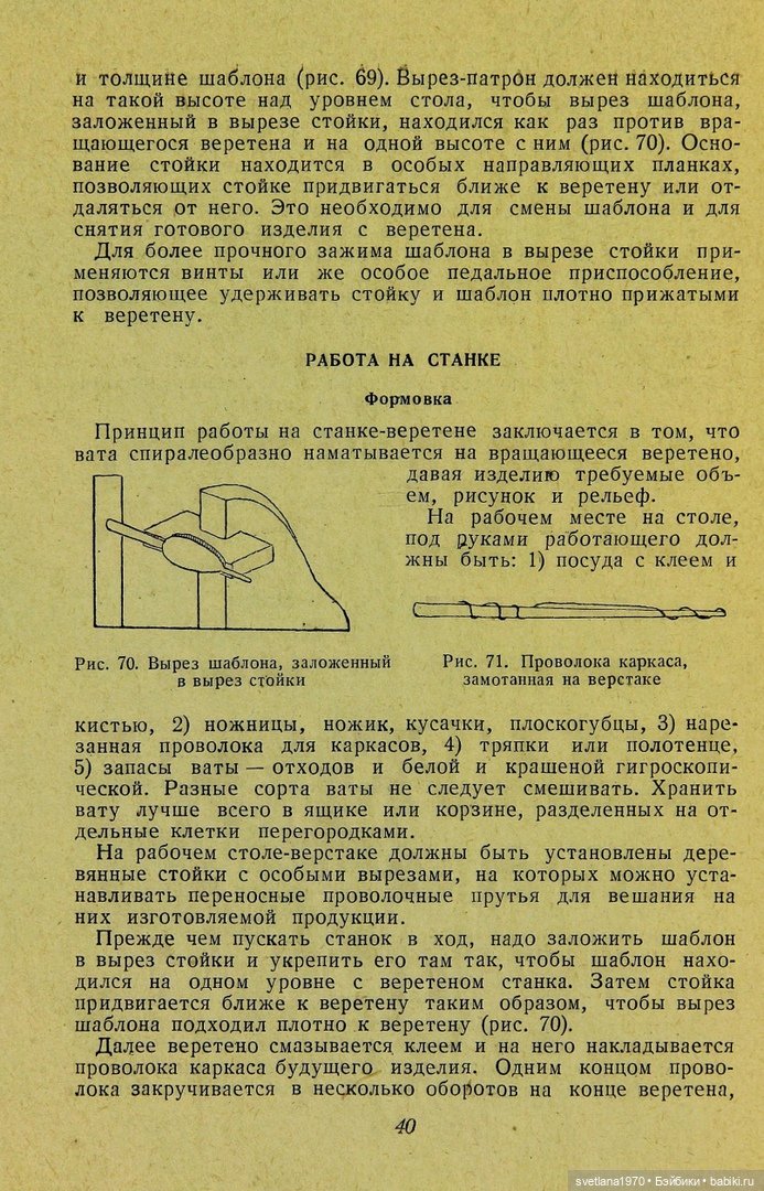 "Производство игрушек из ваты" 1937 год Книга