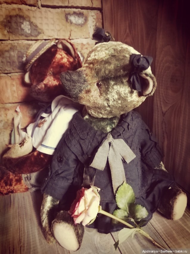 Marie, мишка из прошлого — Авторские мишки Тедди и друзья: фото (фото 8)