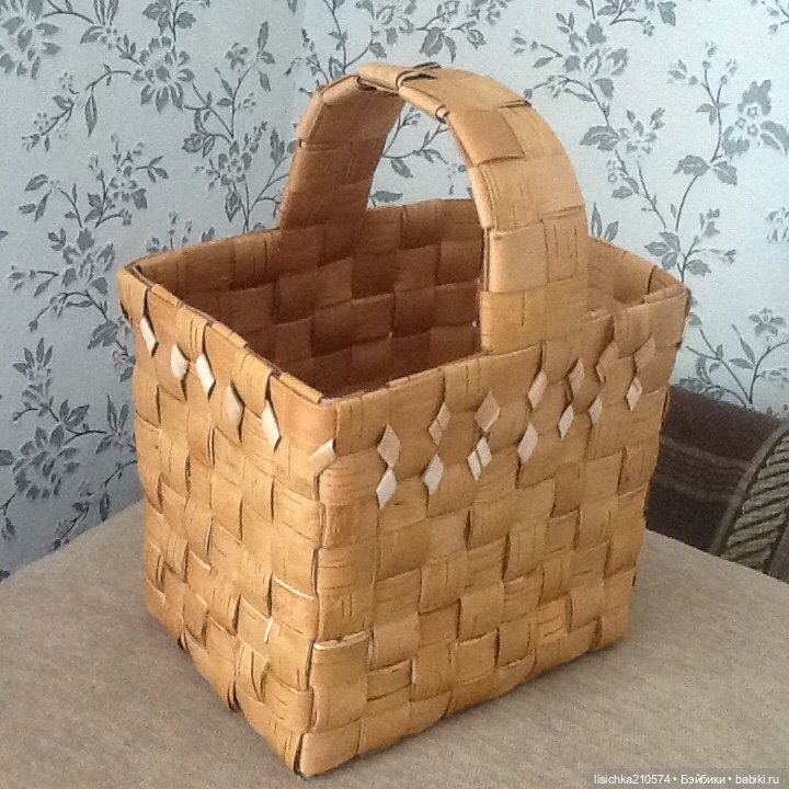К ягодному сезону готовы! Плетение из бересты. Корзина (фото 4)