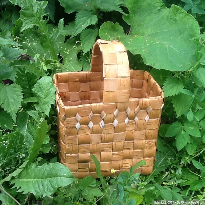 К ягодному сезону готовы! Плетение из бересты. Корзина (фото 6)
