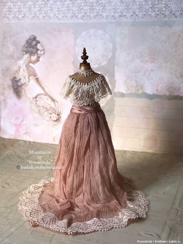 Викторианская мода в миниатюре 1:12