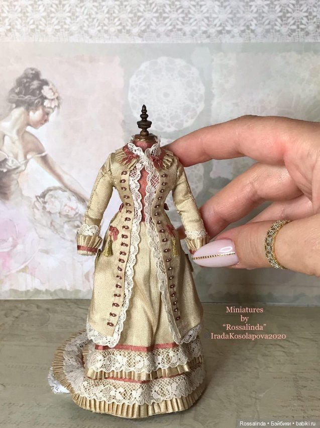 Викторианская мода в миниатюре 1:12