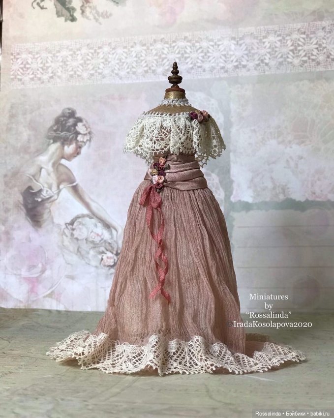 Викторианская мода в миниатюре 1:12