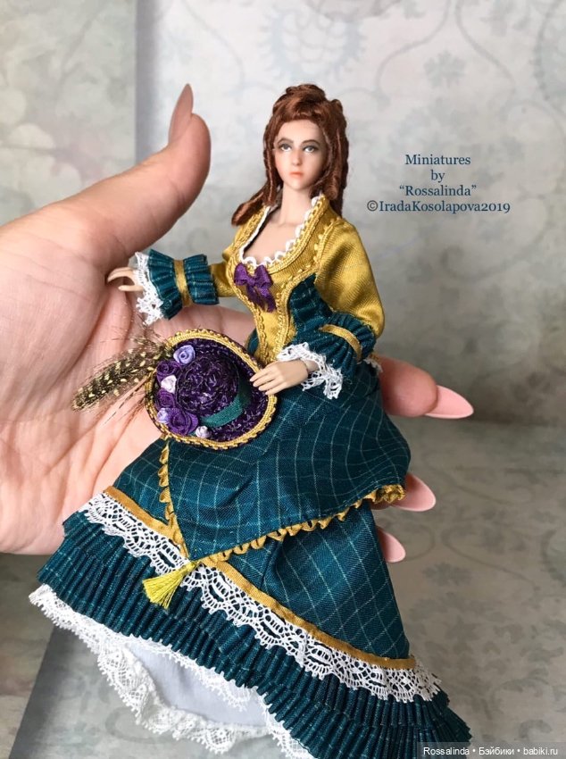 Викторианская мода в миниатюре 1:12