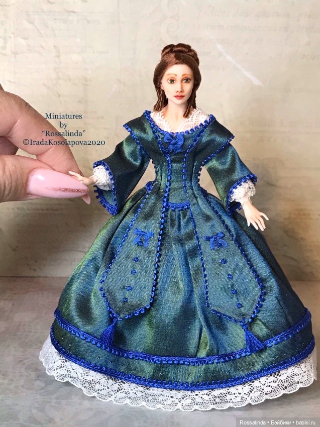 Викторианская мода в миниатюре 1:12
