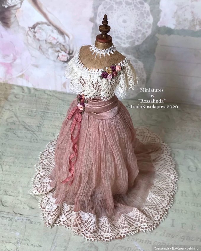 Викторианская мода в миниатюре 1:12