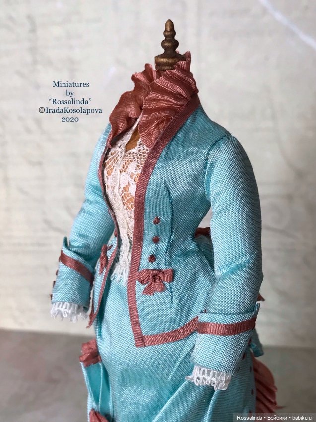 Викторианская мода в миниатюре 1:12