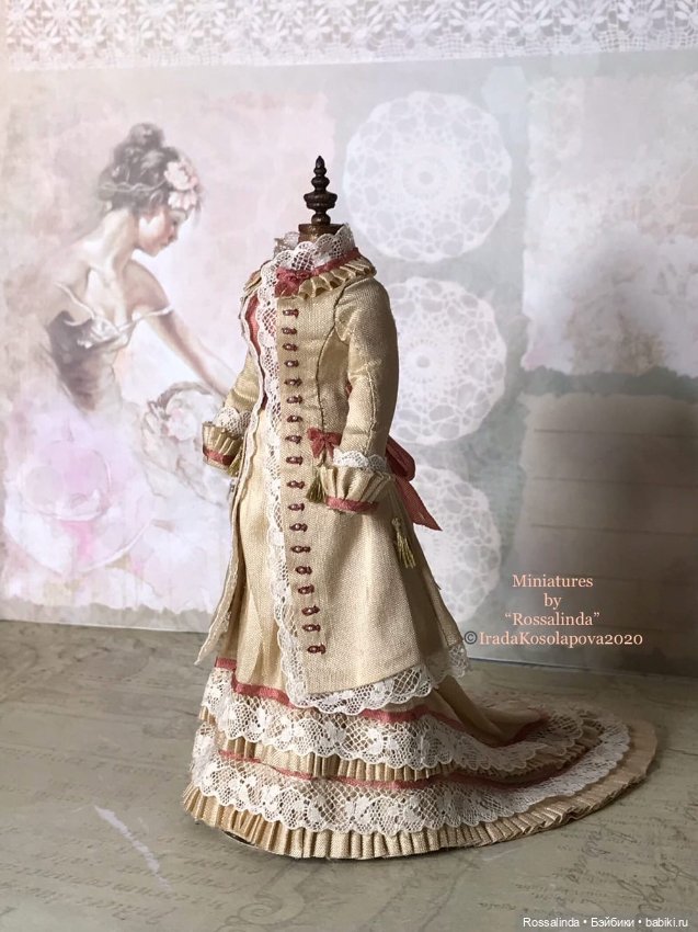 Викторианская мода в миниатюре 1:12